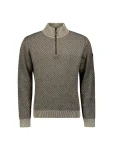 Pullover Half Zipper 2 Coloured Melange