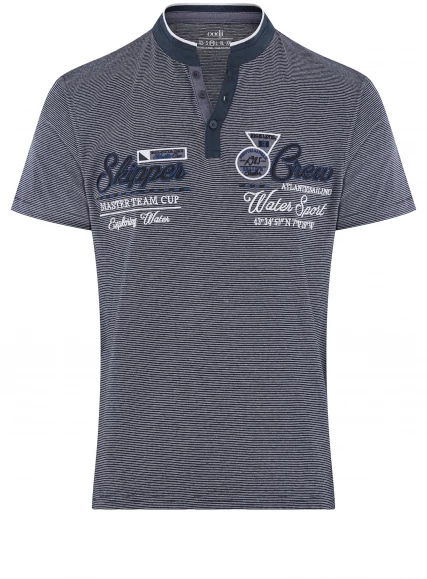 Cotton polo with embroidery