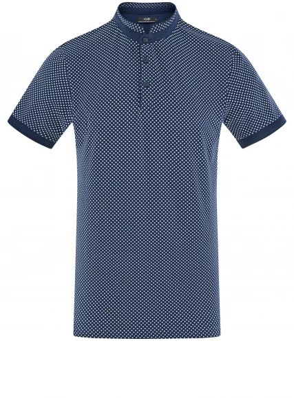 Cotton printed polo -7575G