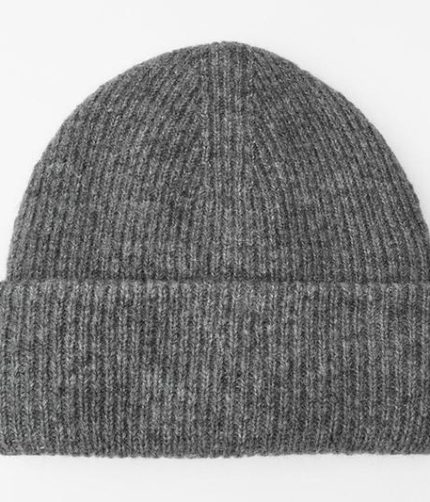 TURNED-UP KNIT BEANIE