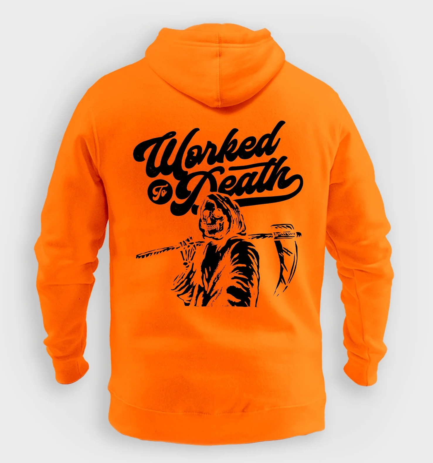 Fleece Hoody Jacket - ORANGE - B