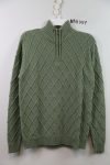 NAH007: Men's Pullover long-sleeve with short Zipper & Hi-neck